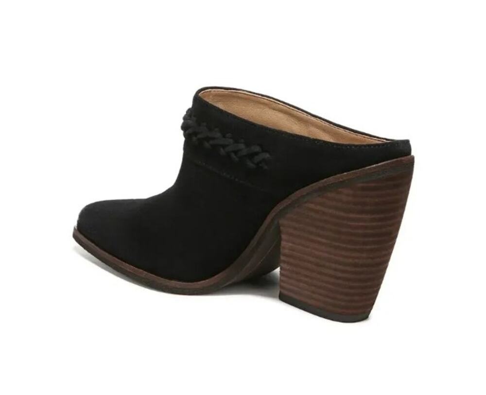 Sam Edelman Allison mule black heel shoes boots sz 6.5 leather NEW